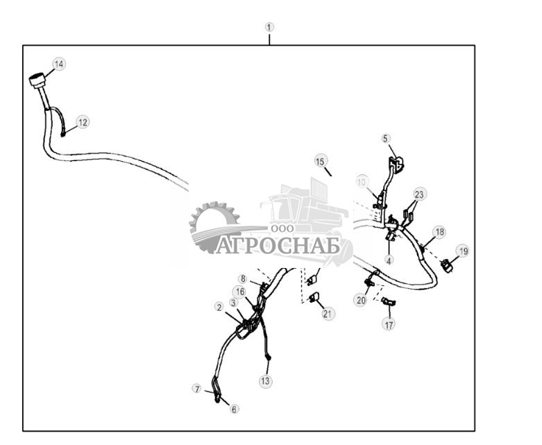 Жгут проводов и разъемы рамы двигателя (6090HDW016090HDW046068HDW75) - ST767710 403.jpg